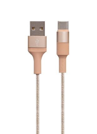 Кабель Borofone BX21 Outstanding USB-A toType-C 3A 1 m Gold