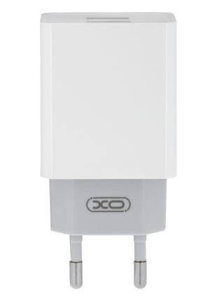 Зарядное устройство XO L65EU 2.4A адаптер 2 USB + кабель Light...