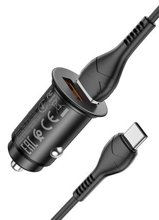 Автомобильное зарядное устройство Hoco NZ1 36W QC3.0 USB на Ty...