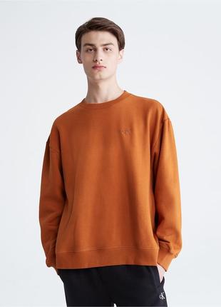 Кофта calvin klein свитшот ( ck caramel brown sweatshirt ) c а...