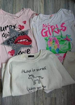 Вещи кофта  футболки на девочку 10-15 лет футболка