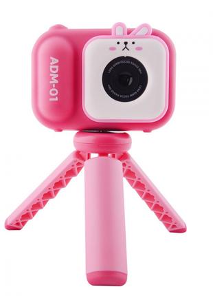 Дитячий фотоапарат S11 зі штативом pink