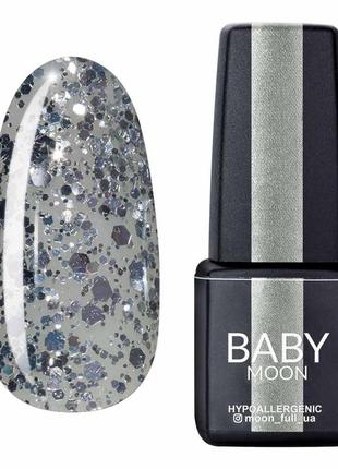 Гель-лак baby moon dance diamond gel polish, 6 мл №19 прозорий...