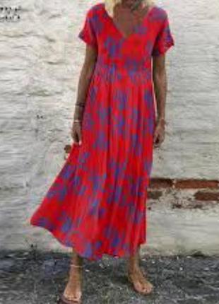 Новое платье миди платье в цветочный принт zanzea размер l\xl ...