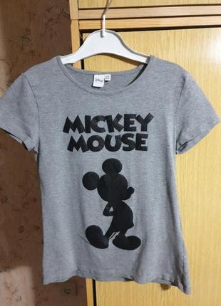 Прикольная стрейчевая футболка mickey mouse от disney