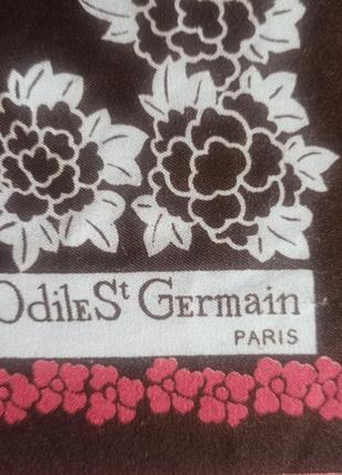 Винтажный платок odile st germain paris 72×72