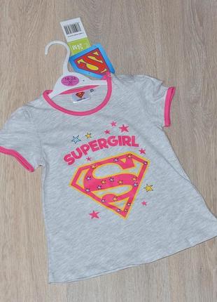 Футболка supergirl 1,5-2 года. superwoman superhero супермен с...