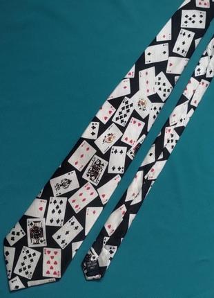 Краватка карти справжній шовк