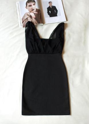 Черное коктейльное платье с пайетками мини женское missi londo...