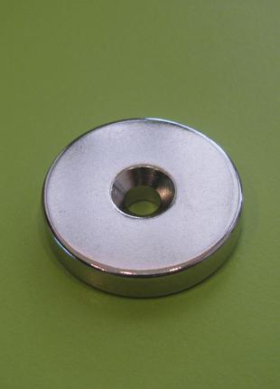 Неодимовый крепежный магнит D25-d7,5/4,5хh5 мм