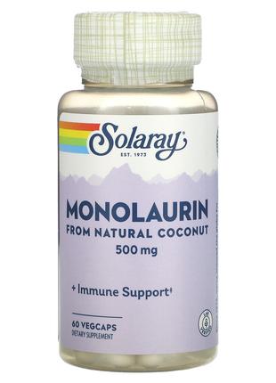 Монолаурин 500 мг Solaray поддержка иммунной системы 60 вегета...