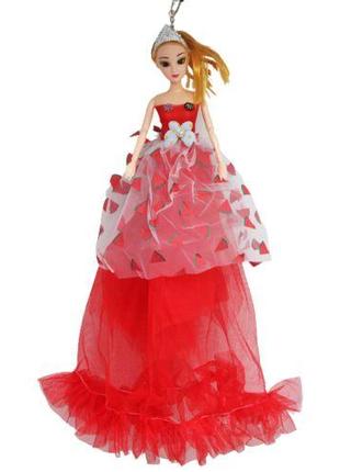 Кукла в бальном платье "Арбузы", красная