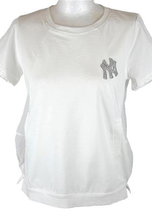 Біла жіноча футболка зі значком NY
