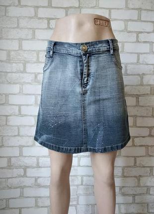 Джинсовая юбка короткая мини yaerbo