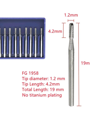 Бор для разрезание коронок, боры для разрезания коронок Fg1958