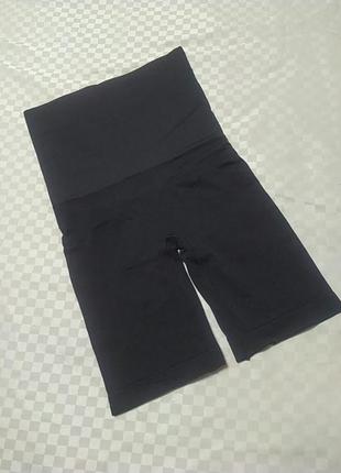Бесшовные шорты панталончики с двойным поясом
