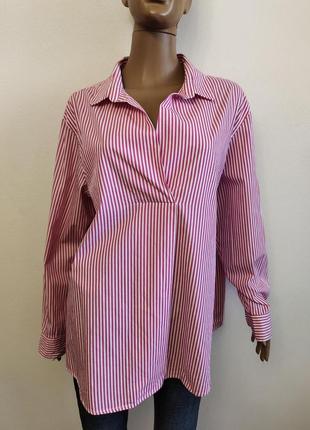 Изысканная женская рубашка блузка оверсайз s.oliver, р.xl/2xl