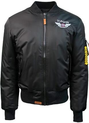 Бомбер Top Gun Official MA-1 "WINGS" bomber with patches (Black)