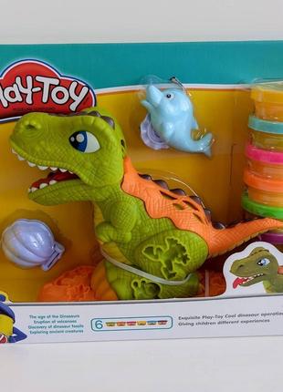Детский Набор для Лепки из Пластилина Play Toy Динозавр