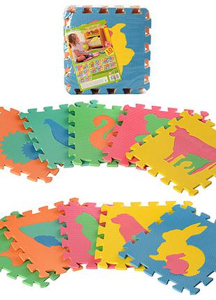 Коврик конструктор Eva Puzzle Mats Животные 10 деталей