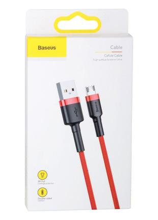 Кабель USB Baseus USB to Micro 2.4A CAMKLF-B Цвет Красный, 09