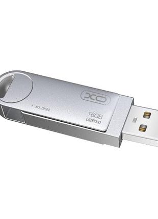 USB Flash Drive XO DK02 USB3.0 128GB Колір Сталевий від магази...