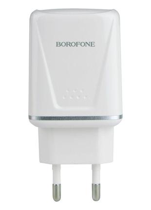 Сетевое Зарядное Устройство Borofone BA54A QC3.0 18W Цвет Белы...