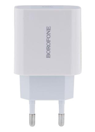 Сетевое Зарядное Устройство Borofone BA38A Plus PD 20W 3A Цвет...