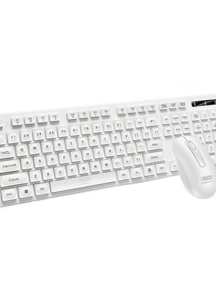 Беспроводная Клавиатура и Мышь XO KB-02 Цвет Белый