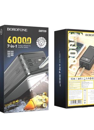 Power Bank Borofone DBT09 with light 60000 mAh Цвет Черный