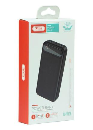 Power Bank XO PR136 20000 mAh Цвет Чёрный