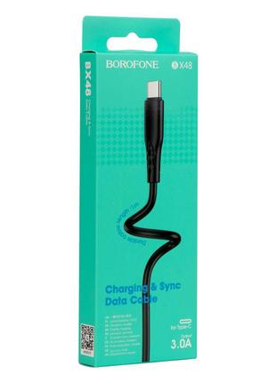 Кабель USB Borofone BX48 Type-C Цвет Чёрный от магазина Shoppi...