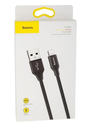 Кабель USB Baseus CALYW-B Lightning 0.6m Колір Чорний, 01