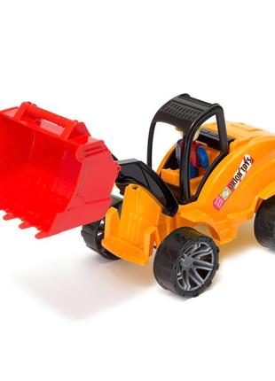 Детская машинка погрузчик м4 orion 6or с ковшом (оранжевый)