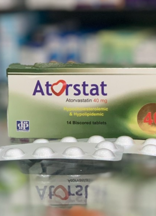 Atorstat Аторстат 40 мг від холестерину 14 табл Єгипет