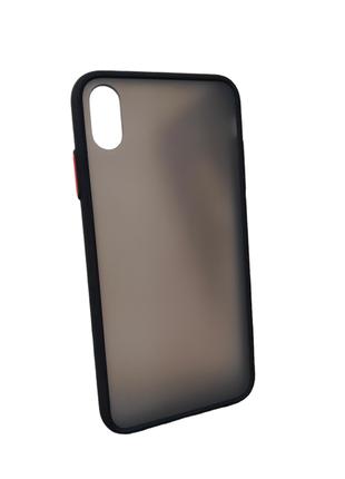 Айфон iPhone XS max защитный черный чехол Likgus HARD CASE