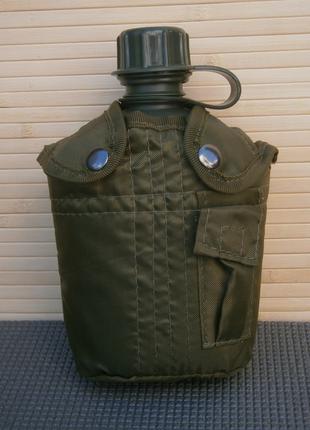 Фляга армійська US Army bottle 1 л пластикова  олива MiL-tec