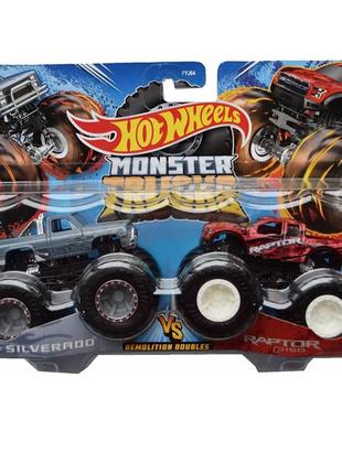 Машинка hot wheels monster truck silverado raptor хот вилс мон...