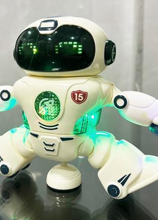 Детский Танцующий Робот Игрушка на Батарейках с Звуком и Светом