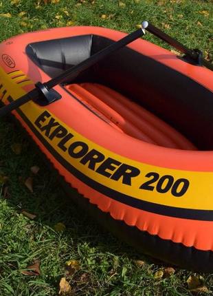 Двухмесная Надувная Лодка Intex Explorer 200