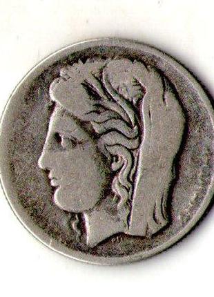 Греція 10 драхм 1930 рік срібло №580