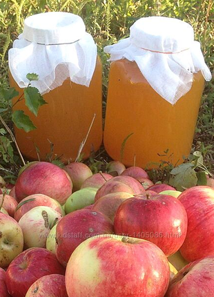 Натуральный нефильтрованный яблочный уксус оцет с мёдом