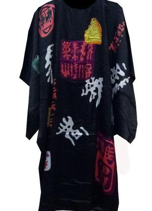 Шелковое платье кимоно восточный шик разные