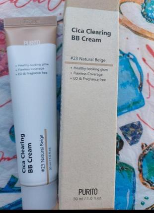 Вв крем с экстрактом центеллы purito cica clearing bb cream