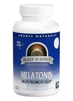 Натуральна добавка Source Naturals Melatonin 1mg Sleep Science...