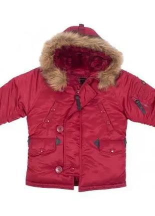 Детская куртка аляска Youth N-3B Parka (Commander Red)