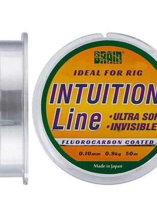 Леска Brain Intuition 50m 0,1mm #0,35 0,9 kg 1,9 lb ц.: clear