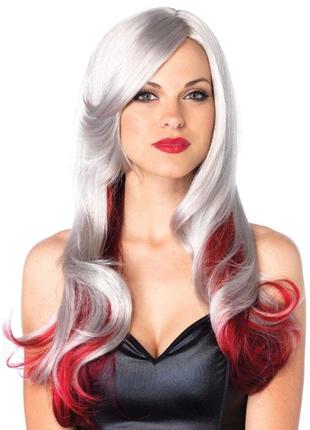 Leg Avenue Allure Multi Color Wig Grey/Red