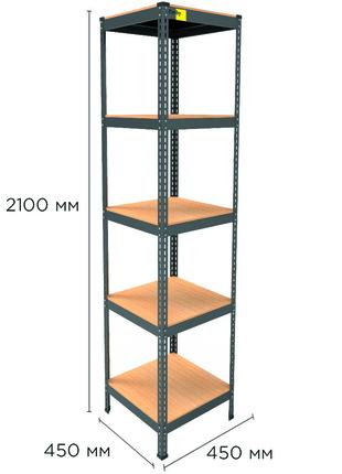 Металлический стеллаж MRL-2100 ( 450x450) чёрный