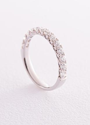 Золотое кольцо с дорожкой камней (бриллианты) кб0093cha
